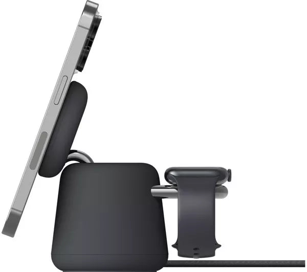 Boost Charge Pro Qi2 2-in-1 Magnetic 15 W Wireless Charger - Charcoal